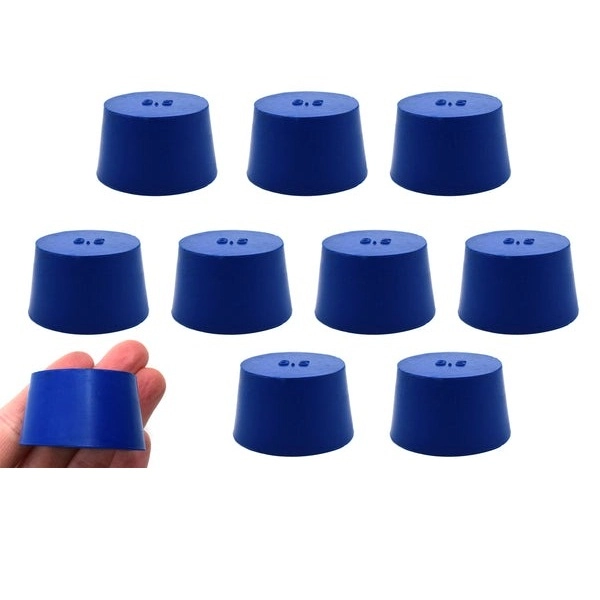 Eisco 10PK Neoprene Stoppers, Solid - ASTM - Size: #8.5 - 36mm Bottom, 43mm Top, 25mm Length CH0321O