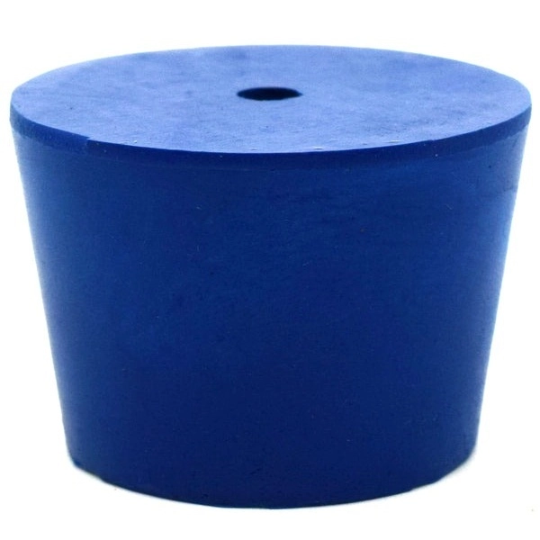 Eisco 10PK Neoprene Stoppers 1 Hole - ASTM - Size: #7 - 30mm Bottom, 37mm Top, 25mm Length CH0321L1H