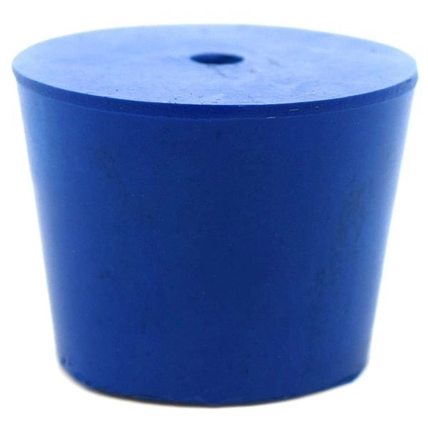 Eisco 10PK Neoprene Stoppers 1 Hole ASTM - Size: #6.5 - 27mm Bottom, 34mm Top, 25mm Length CH0321K1H