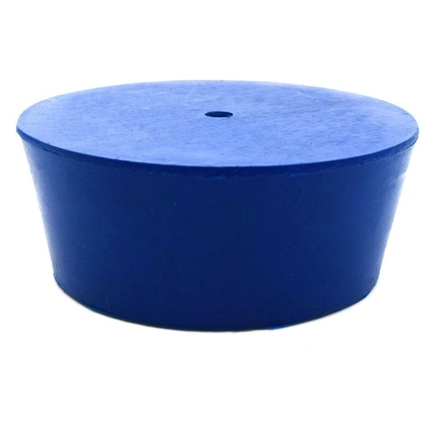 Eisco 10PK Neoprene Stoppers, 1 Hole ASTM - Size: #12 - 54mm Bottom, 64mm Top, 25mm Length CH0321U1H