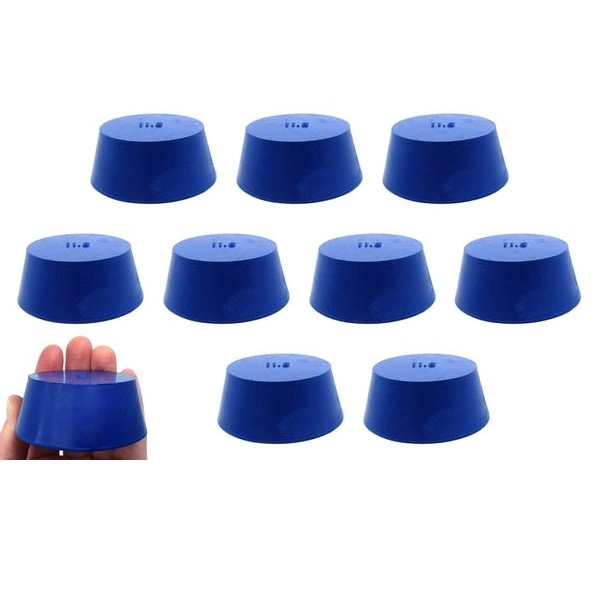 Eisco 10PK Neoprene Stoppers Solid - ASTM - Size: #11.5 - 50mm Bottom, 63mm Top, 25mm Length CH0321T