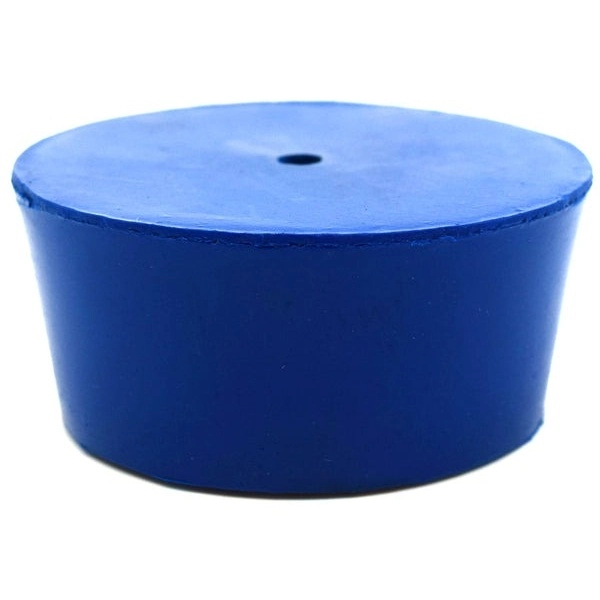 Eisco 10PK Neoprene Stoppers, 1 Hole ASTM - Size: #11 - 48mm Bottom, 56mm Top, 25mm Length CH0321S1H