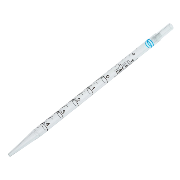 Celltreat 5mL Pipet, Short, Individually Wrapped, Paper/Plastic, Bag, Sterile 200/Cs 229206B