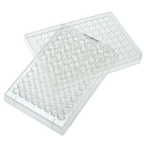 Celltreat 96 Well Tissue Culture Plate, Round Bottom with Lid, Individual, Sterile 100/Cs 229190