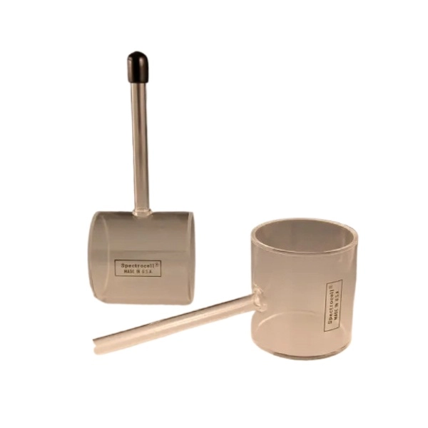 Spectrocell 50 mm Threaded Top Large Diameter Cylindrical FUV Cells with 2 Screw Cap CM-3050-T