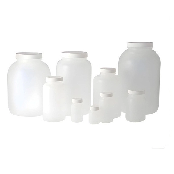 Qorpak 32oz (950ml) Natural HDPE Wide Mouth Round with 53-400 White Polypropylene, 72/Cs PLC-03606
