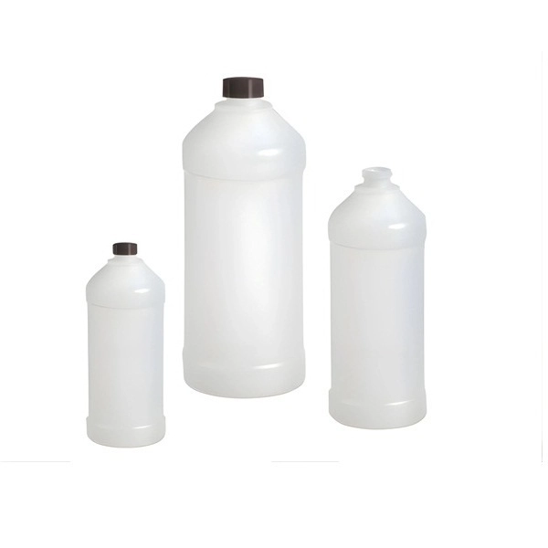 Qorpak 16oz (480ml) Natural Nylon/PE Modern Round with 28-400 Green Thermoset, 24/Cs PLC-03741