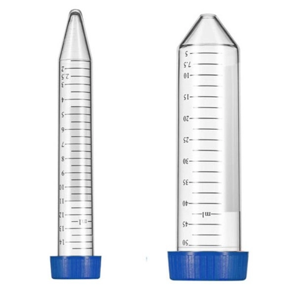 Dynalon Centrifuge Tubes, 15ml, PP, Conical Bottom, Screw Cap, 15000g, Bulk, Sterile, 20-Bg/25 CT15B