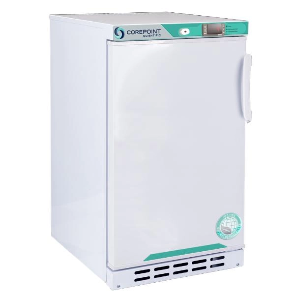 Corepoint Scientific 2.5 cu. ft. Left Hinged Solid Door Undercounter Refrigerator PR031WWW-0FBLH