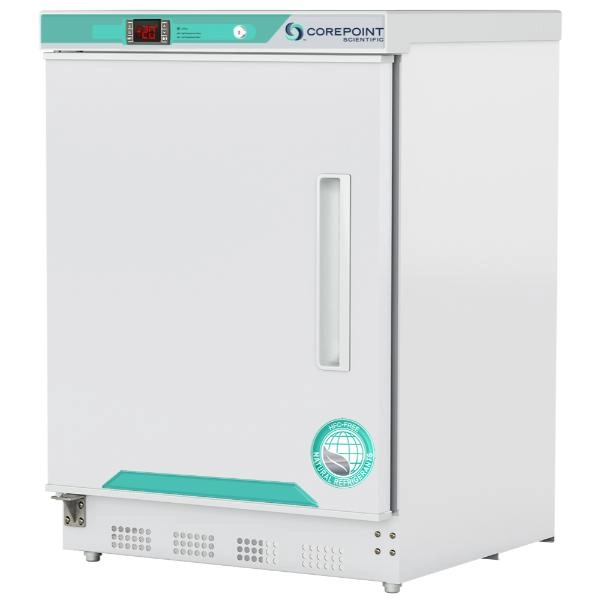 Corepoint Scientific 4.2 cu. ft. Left Hinged Solid Door Undercounter Built-in Freezer PF051WWWLH-0A