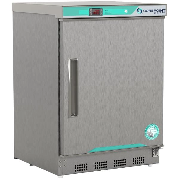 Corepoint Scientific 4.2 cu.ft. Solid Door Stainless Steel Undercounter Built-in Freezer PF051SSS-0M