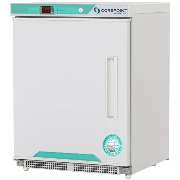 Corepoint Scientific 4.2 cu. ft. Left Hinged Solid Door Undercounter Freezer PF051WWWADALH-0M
