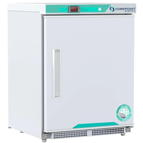 Corepoint Scientific 4.2 cu. ft. Solid Door Undercounter Built-in Laboratory Freezer PF051WWWADA-0M