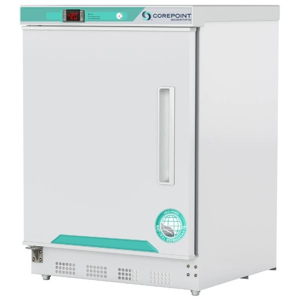 Corepoint Scientific 4.2 cu. ft. Left Hinged Solid Door Undercounter Built-in Freezer PF051WWWLH-0M