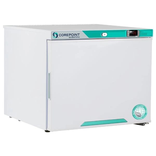 Corepoint Scientific 1.3 cu. ft. Solid Door Countertop Freestanding Laboratory Freezer PF021WWW-0A