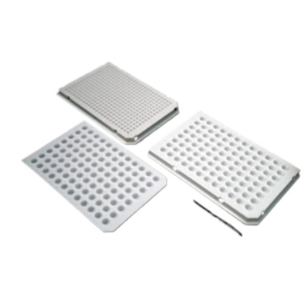 Bellco 0.1ml 96 Well Pcr Plate, Semi Skirt, White, A1 Notch, 25/Pk, 100/Cs 4514-00463