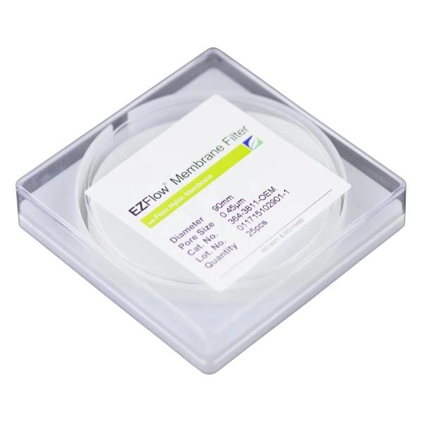 Bellco EZFlow Membrane Disc Filter, 0.45µm Nylon, 90mm, 25/PK 4528-00512