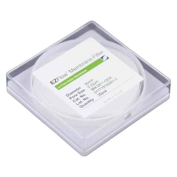 Bellco EZFlow Membrane Disc Filter, 0.22µm Nylon, 90mm, 25/PK 4528-00509
