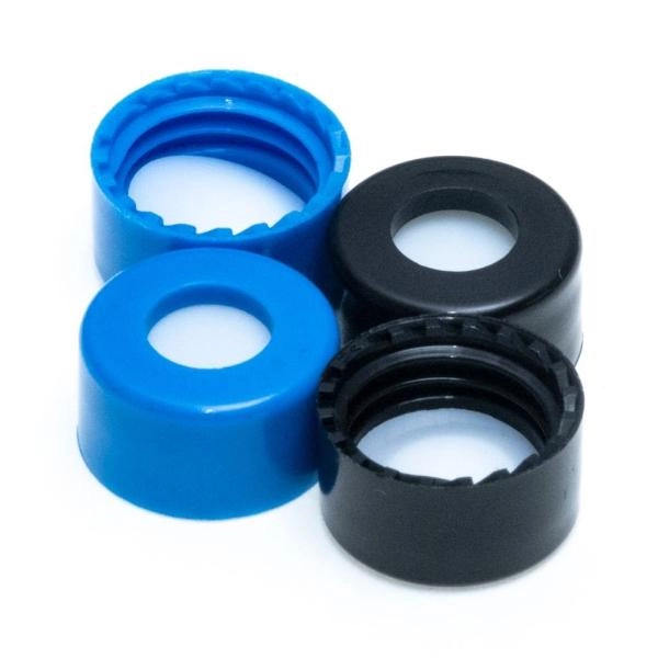 Bellco 9mm R.A.M. Smooth Cap, Royal Blue, PTFE Lined (Qty 1000) 2070-07610