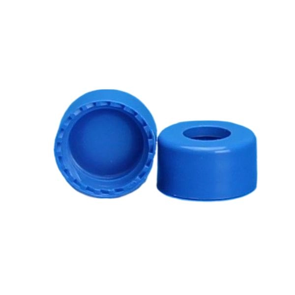 Bellco 9mm R.A.M. Smooth Cap, Royal Blue, Clear PTFE/Blue Silicone (Qty 1000) 2070-07663