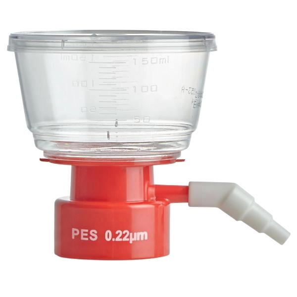 Globe Scientific Bottle Top Filter, 150ml PES Membrane 0.22μm Porosity Cs/24 VF-BT-PES-0150-22