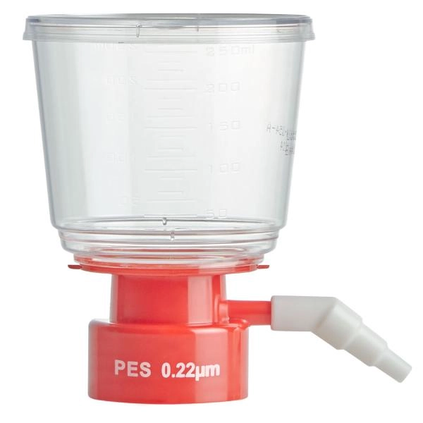 Globe Scientific Bottle Top Filter, 250mL, PES Membrane, 0.22μm Porosity Cs/24 VF-BT-PES-0250-22