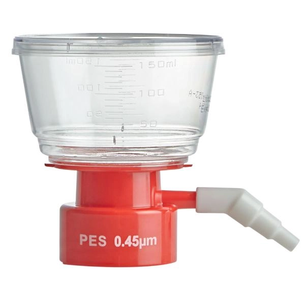 Globe Scientific Bottle Top Filter, 150mL, PES Membrane, 0.45μm Porosity Cs/24 VF-BT-PES-0150-45