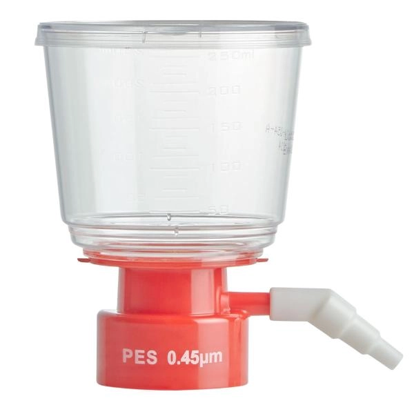 Globe Scientific Bottle Top Filter, 250mL, PES Membrane, 0.45μm Porosity Cs/24 VF-BT-PES-0250-45