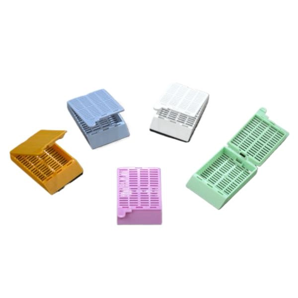 Globe Scientific Cassette, Tissue Embedding with Attached Lid, 35° Writing Area, Blue Cs/1000 1094B