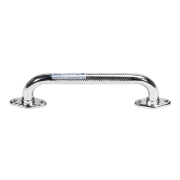 Dynarex Rotating Flange Knurled Grab Bar, 12", Silver, 1Pc/Bx 10311