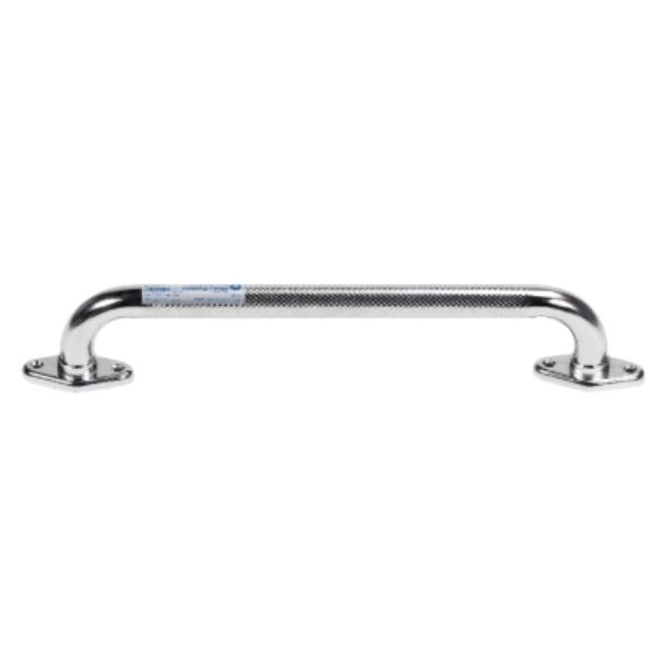 Dynarex Rotating Flange Knurled Grab Bar, 16", Silver, 1Pc/Bx 10312
