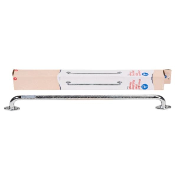 Dynarex Rotating Flange Knurled Grab Bar, 32", Silver, 1Pc/Bx,3Bx/Cs 10315-3