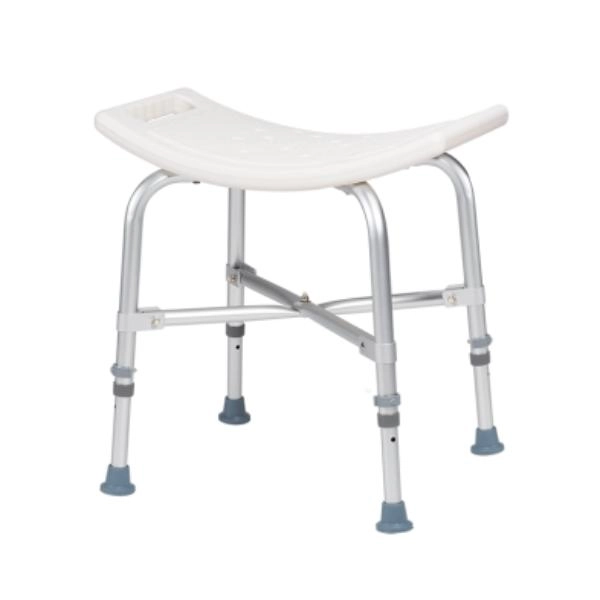 Dynarex Bariatric Shower Chair w/out Back, White, 1Pc/Bx 10325