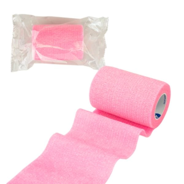 Dynarex Sensi Wrap, Self-Adherent Wrap - Latex Free, 1" x 5 yds Pink, 30/cs 3310