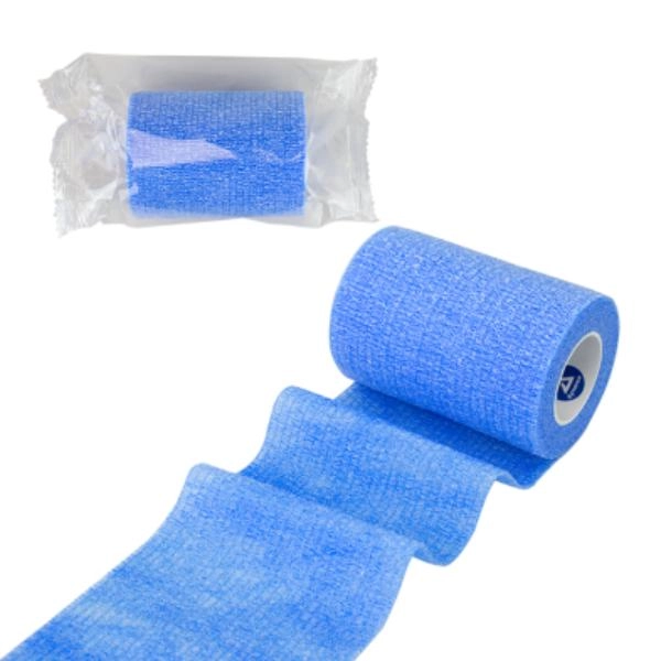 Dynarex Sensi Wrap, Self-Adherent Wrap - Latex Free, 2" X 5 yds Light Blue, 36/cs 3313
