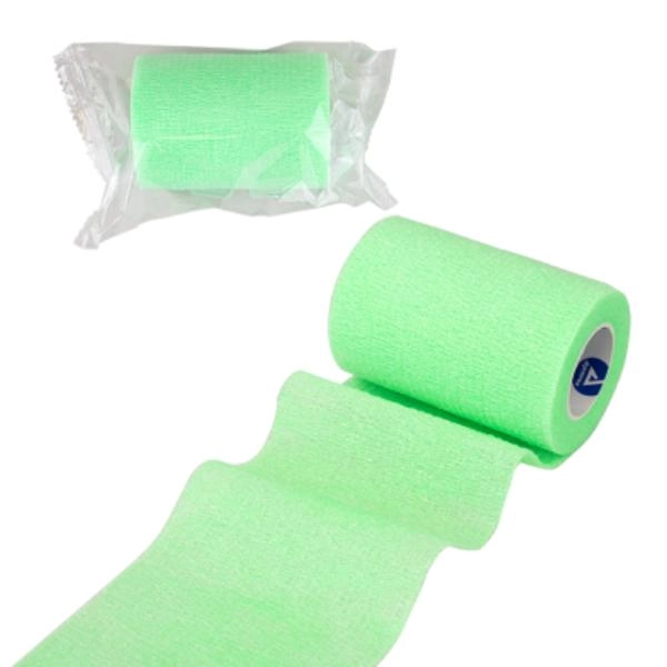 Dynarex Sensi Wrap, Self-Adherent Wrap - Latex Free, 3" X 5 yds Green, 24/Cs 3317