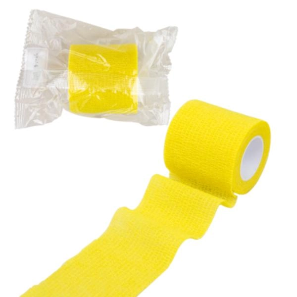 Dynarex Sensi Wrap, Self-Adherent - Latex Free, 4" X 5 yds Yellow, 18/cs 3340