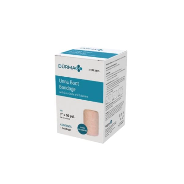 Dynarex Unna Boot Bandages w/ Calamine, 3" x 10 yd, 12/cs 3455