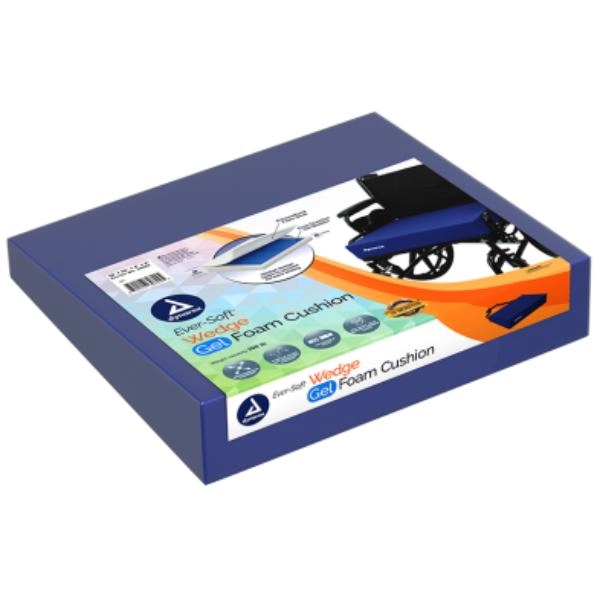 Dynarex Ever-Soft Wedge Gel-Foam Cushion, 18" x 16" x 4" x 2", 1Pc/Bx 10625