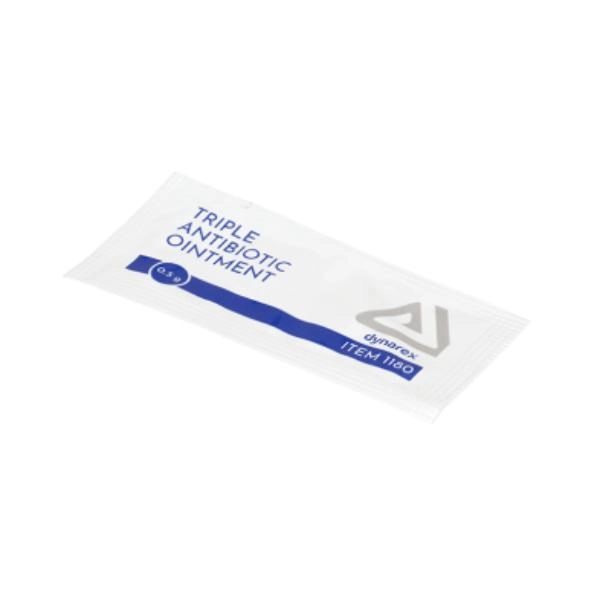 Dynarex Triple Antibiotic Ointment, 0.5 g Foil Packet, 12/144/cs 1180