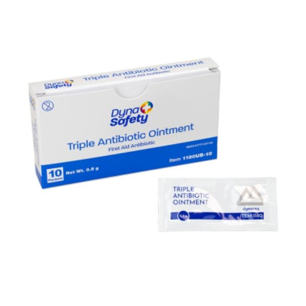 Dynarex Triple Antibiotic Ointment, 0.5 g Foil Packet, 100/10/cs 1180UB-10