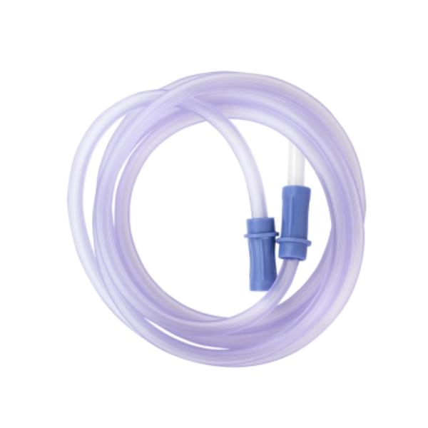 Dynarex Suction Connecting Tubing w/ Male Connector, Non-Conductive,, 3/16" x 6' Tube, 50/cs 32104