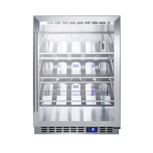 Accucold 24" Wide Single Zone Outdoor Commercial Wine Cellar SCR611GLOSCH