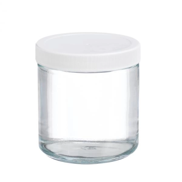 DWK Life Sciences 500 mL Wheaton Clear Straight Sided Jar, Cs/12 W216906