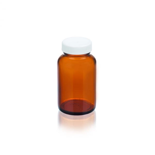 DWK Life Sciences 125 mL Wheaton Wide Mouth Type III Amber Packer, Cs/24 W216941