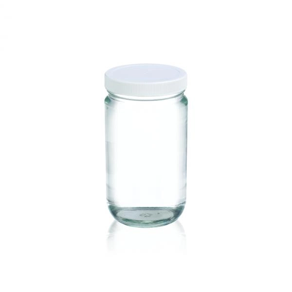 DWK Life Sciences 500 mL Wheaton Clear Straight Sided Jar Cs/12 W216911