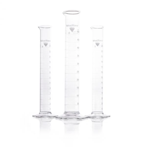 DWK Life Sciences 50 mL Kimble ValueWare Graduated Cylinder, Class B, Cs/12 50022-50