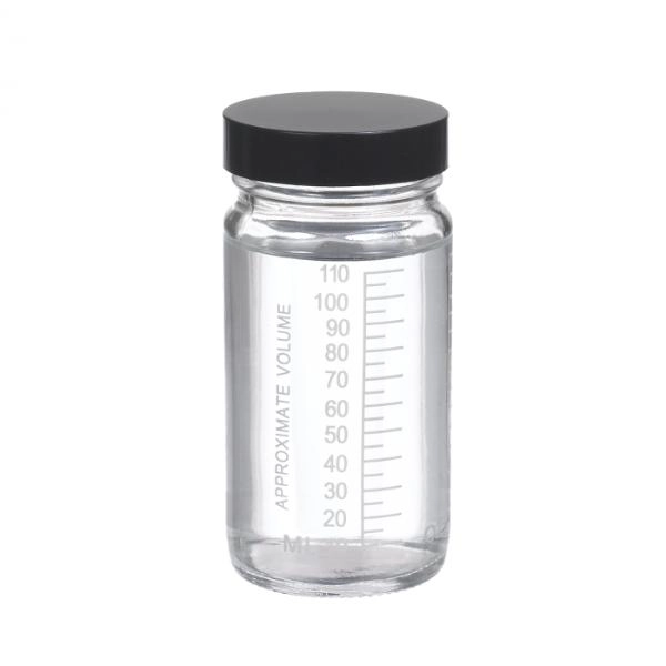 DWK Life Sciences 125 mL Wheaton Valumetric Graduated Bottle, Rubber Lined Cs/24 W216980