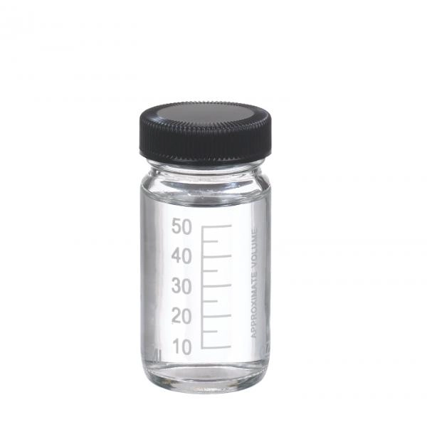 DWK Life Sciences 60mL  Wheaton Valumetric Graduated Bottle, Rubber Lined W216979