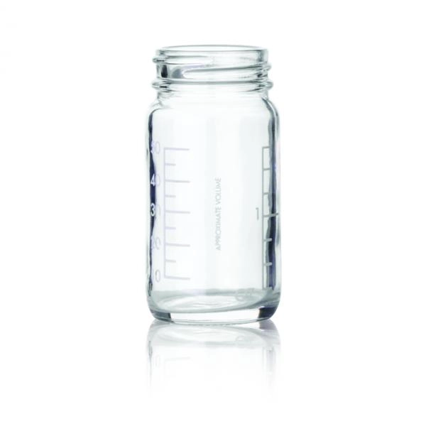 DWK Life Sciences 60 mL Kimble Clear Glass AC Medium Round Bottles Without Caps, Cs/288 5810238B